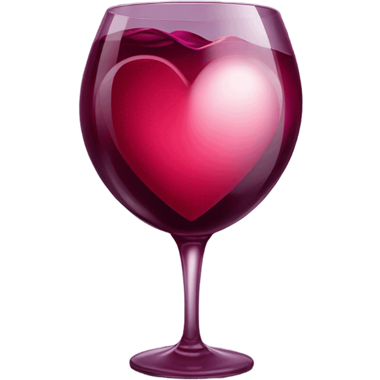 Corazón de color vino emoji