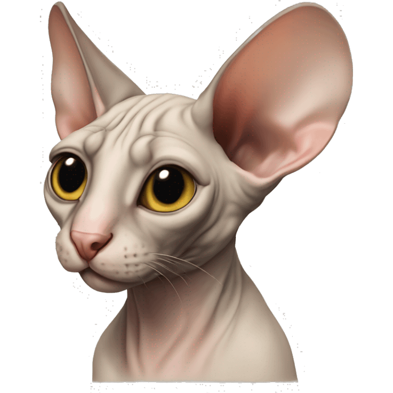 Sphynx-Rat-Mouse-Hybrid full body siamese-colour  emoji