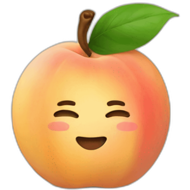 peach, praying emoji