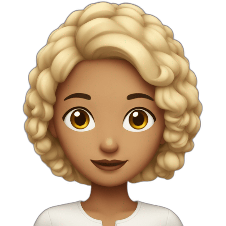 short hair moroccan girl emoji