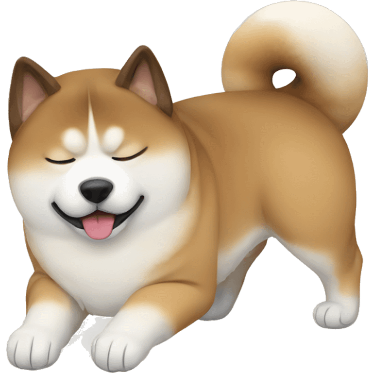 Akita who sleep emoji