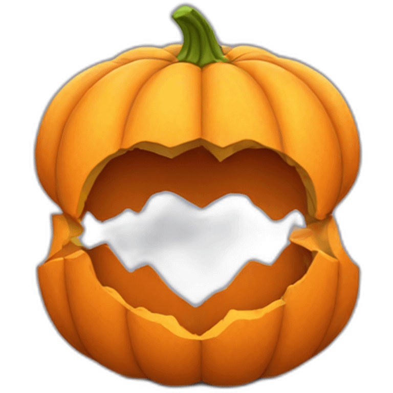 pumpkins kissing each other emoji