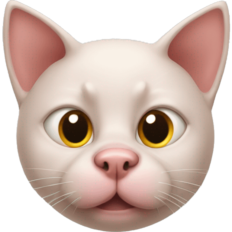 Cat with pig nose  emoji