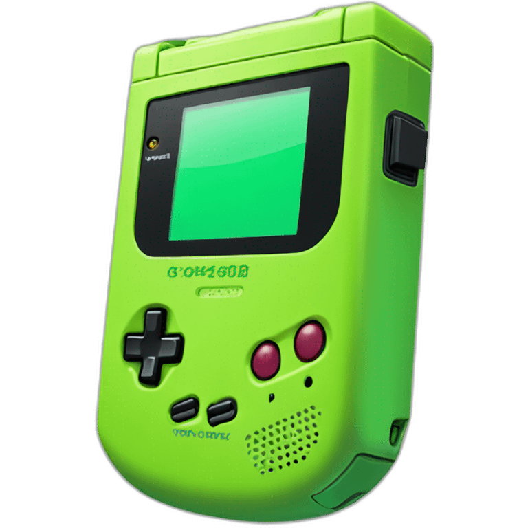 Lime green gameboy color emoji