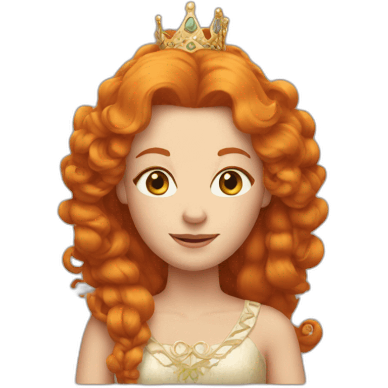 Ginger queen emoji