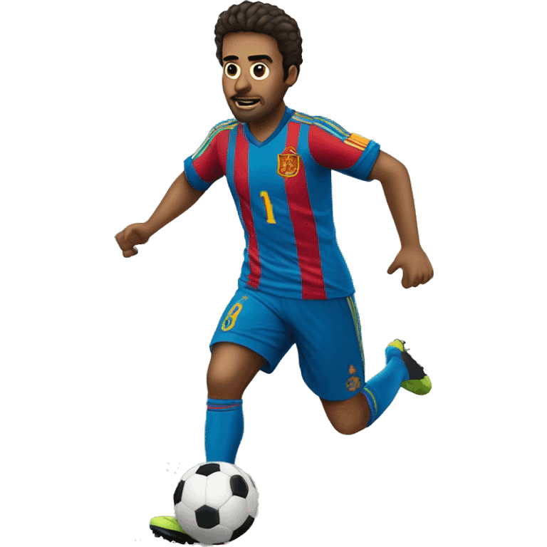 jugador de futbol español con pelo rizado  emoji