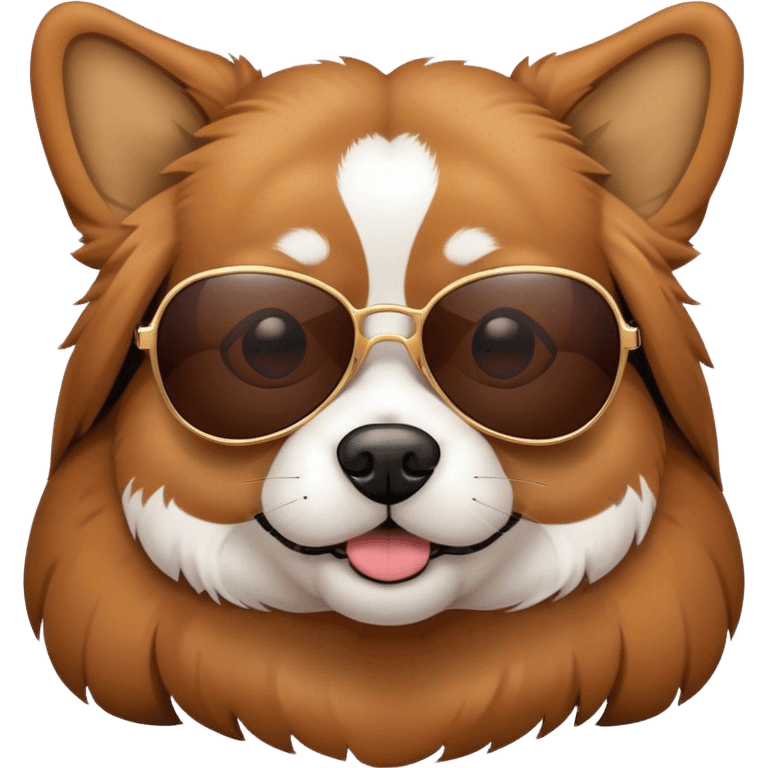 Dog in sunglasses  emoji