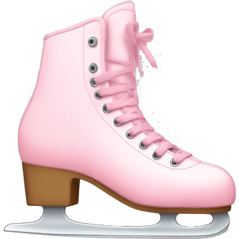 pastel pink ice skates emoji