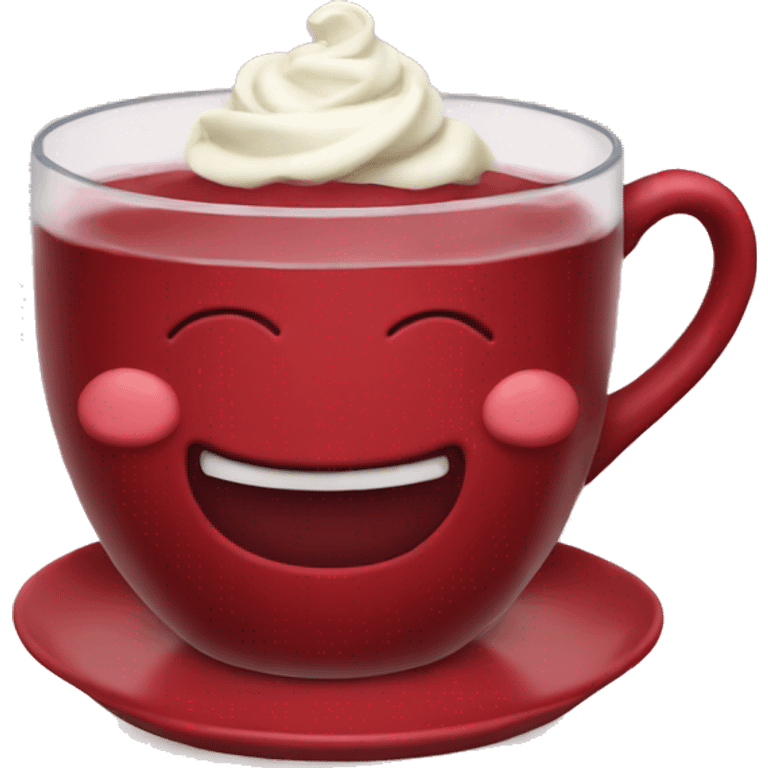 Red velvet tea emoji