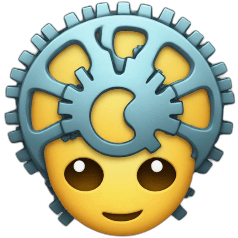 gear like brain emoji