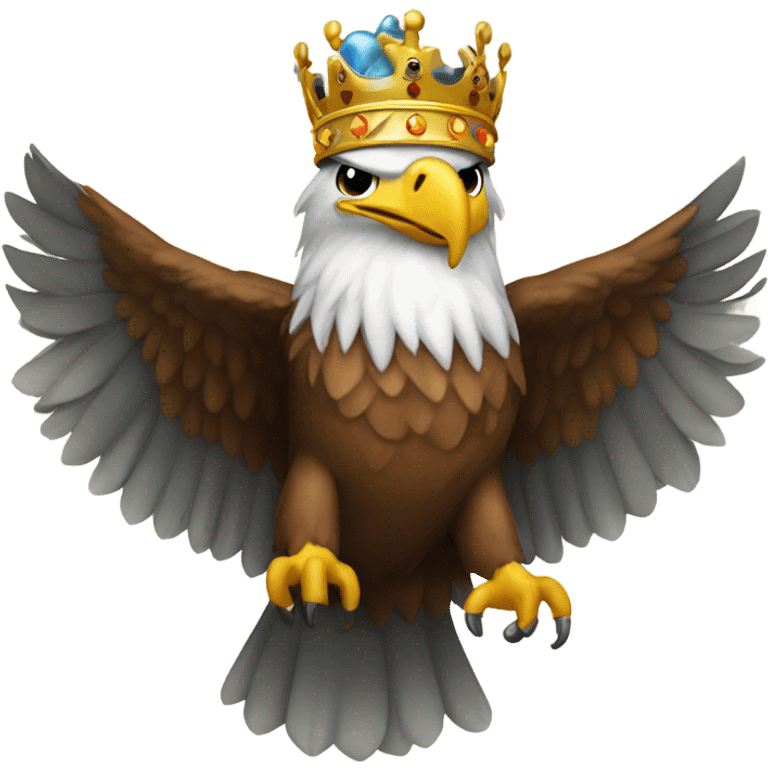 Eagle with a crown from philly emoji