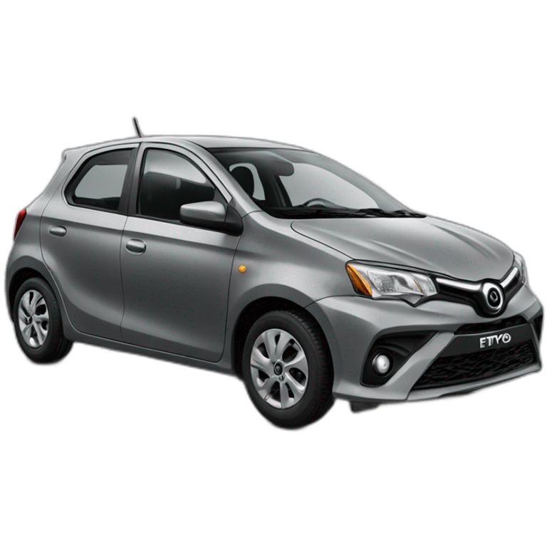 Etios hatchback 2023 gris metalizado emoji