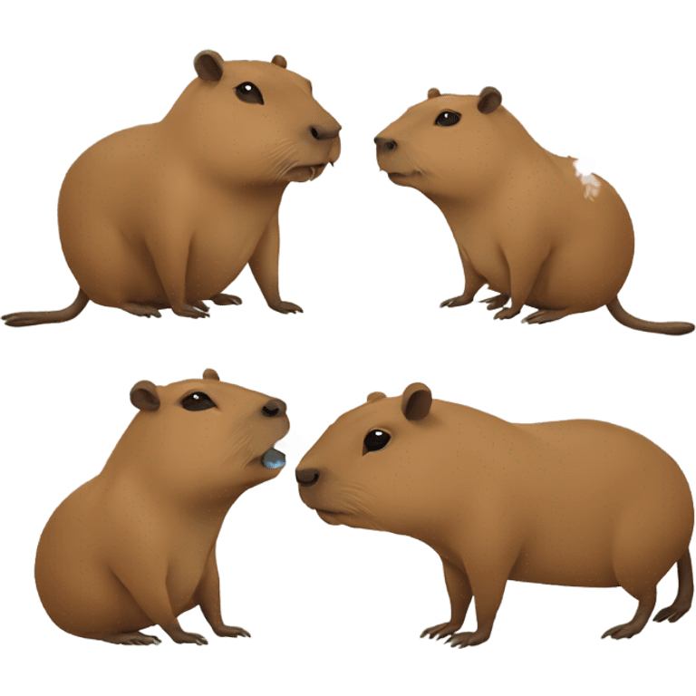 Capybara smoking emoji