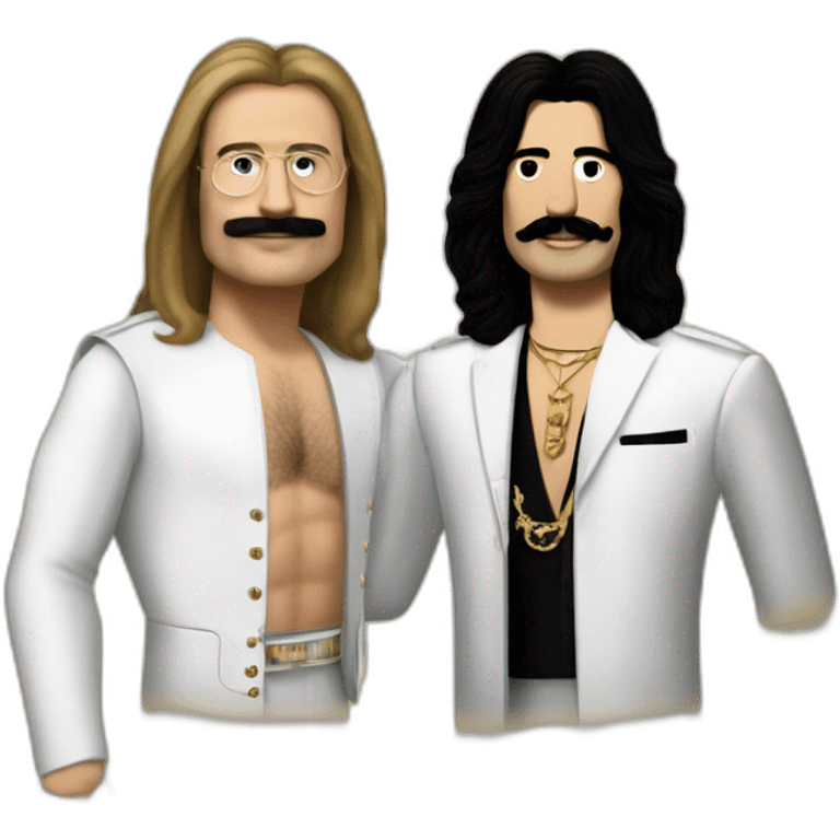 Jhon lennon meeting Freddie Mercury emoji