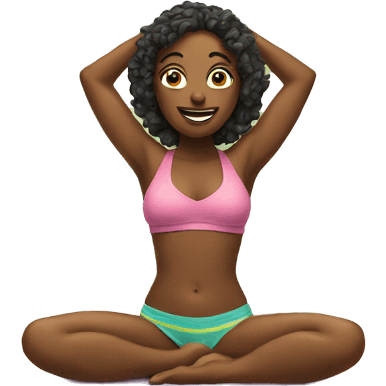 bikini yoga emoji