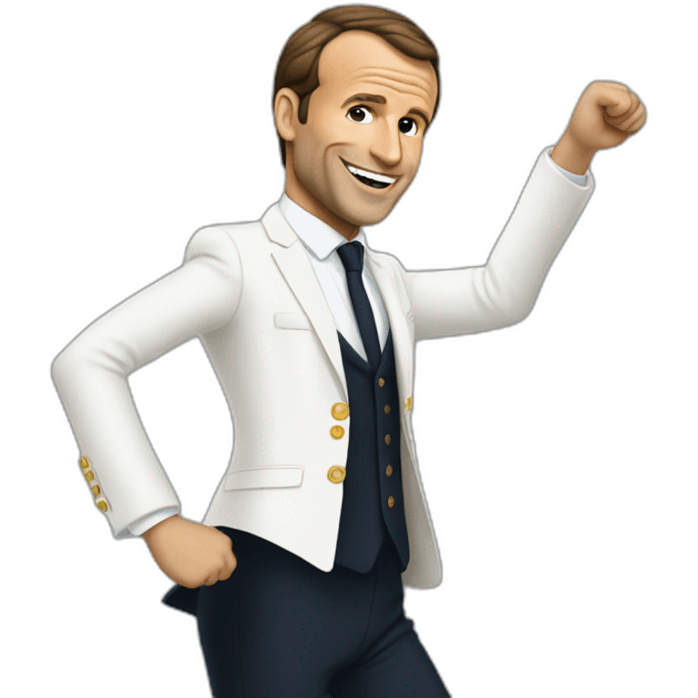 Macron qui danse emoji