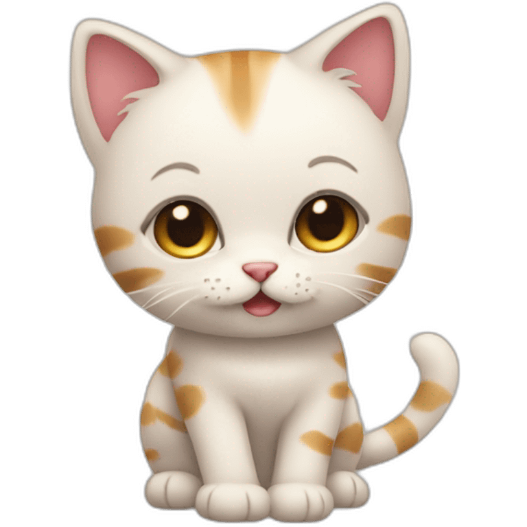 a litlle cute cat emoji