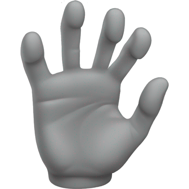 Light grey claw hand movement emoji