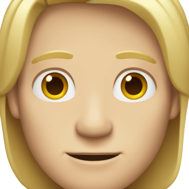 white man with a blond middle part  emoji