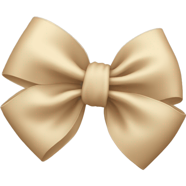 a beige bow emoji