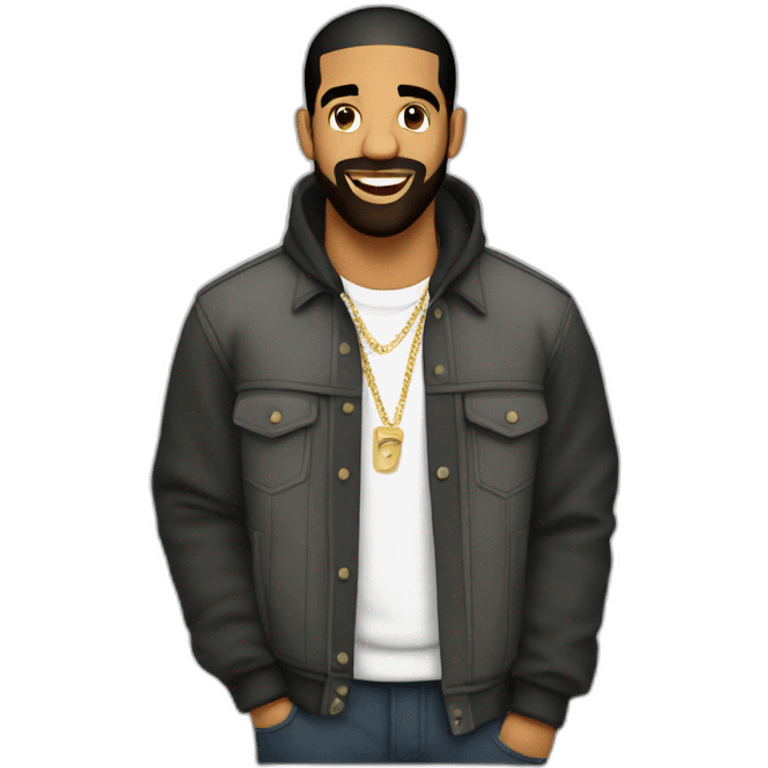 Drake qui chek Travis emoji