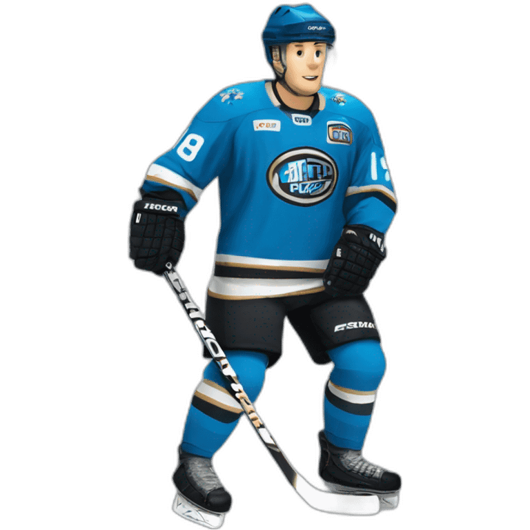 Maillot Fribourg Gotteron hockey emoji