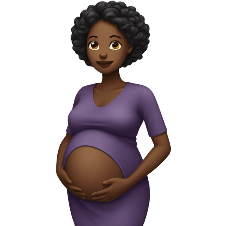 Pregnant black woman emoji