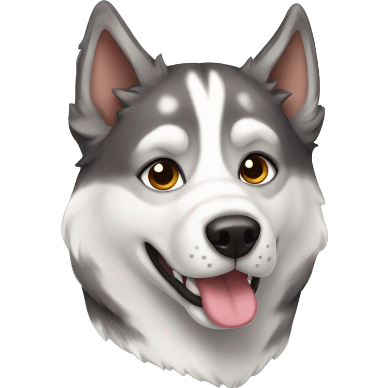 Brindle husky emoji