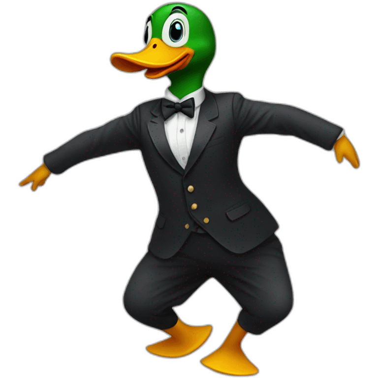 Duck dancing emoji