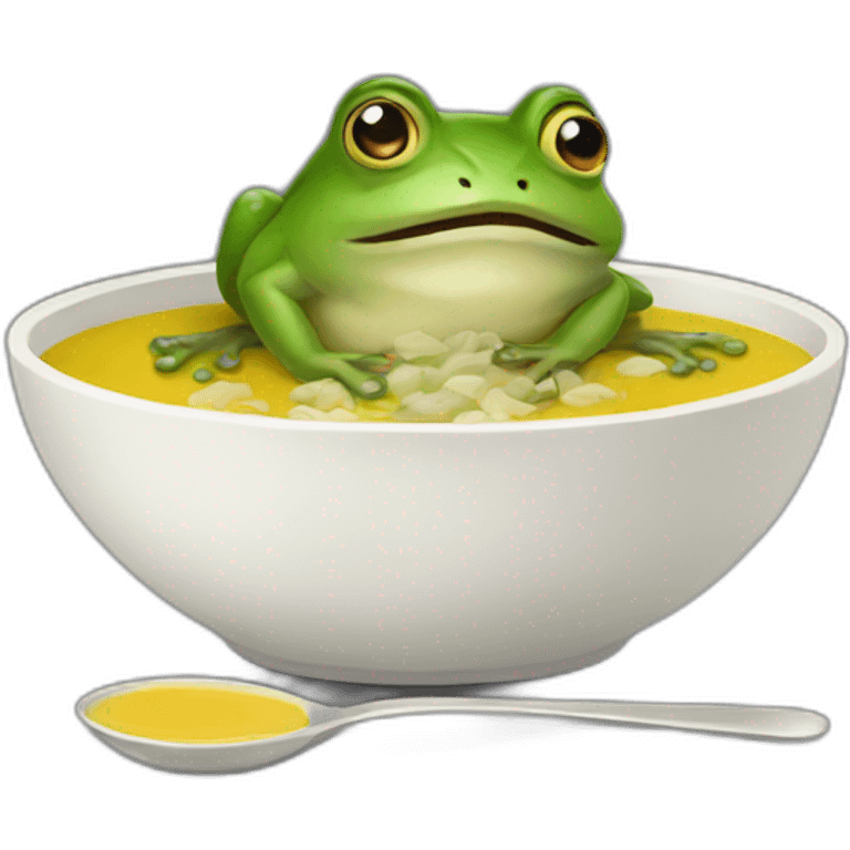 frog eating rat soup emoji