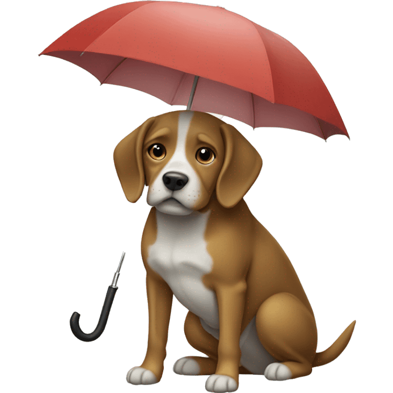 Dog with an umbrella  emoji