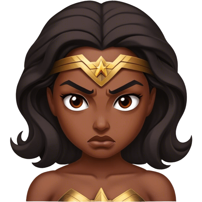 Angry Wonder Woman emoji