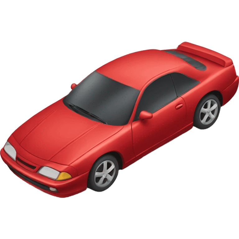 a red colored car emoji