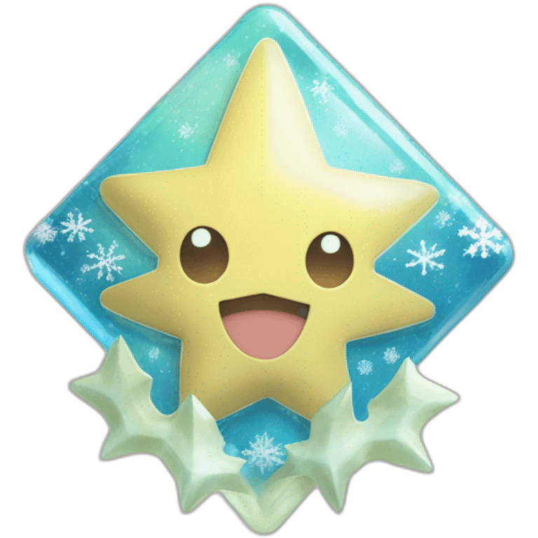 Pokemon Jirachi Badge Winter Slowflake GiftBox 2023 emoji