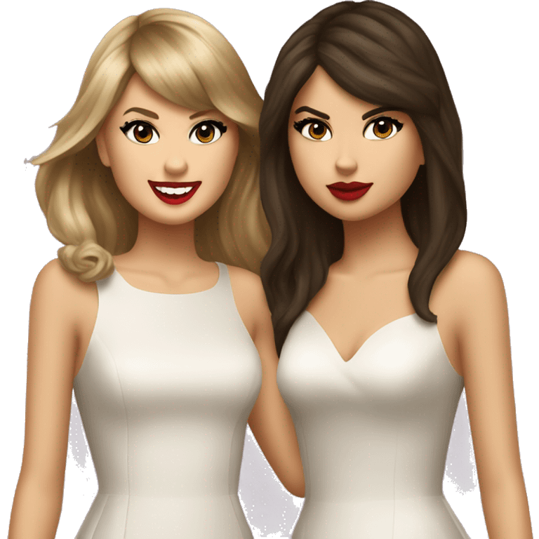 Taylor swift and Selena Gomez  emoji