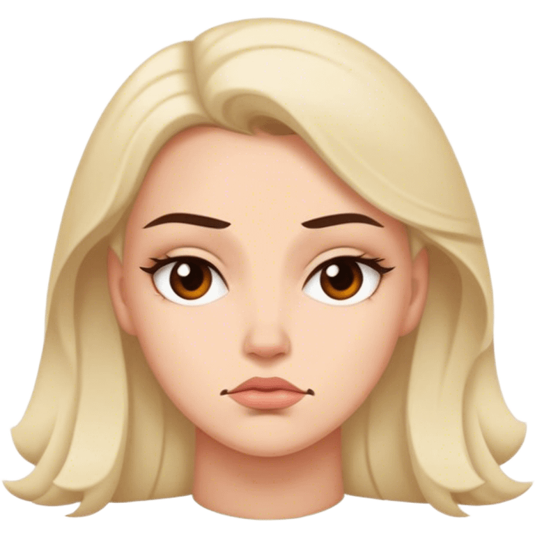 resting bitch face  emoji