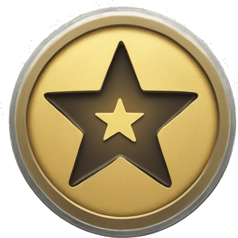 coin with star inside in emoji