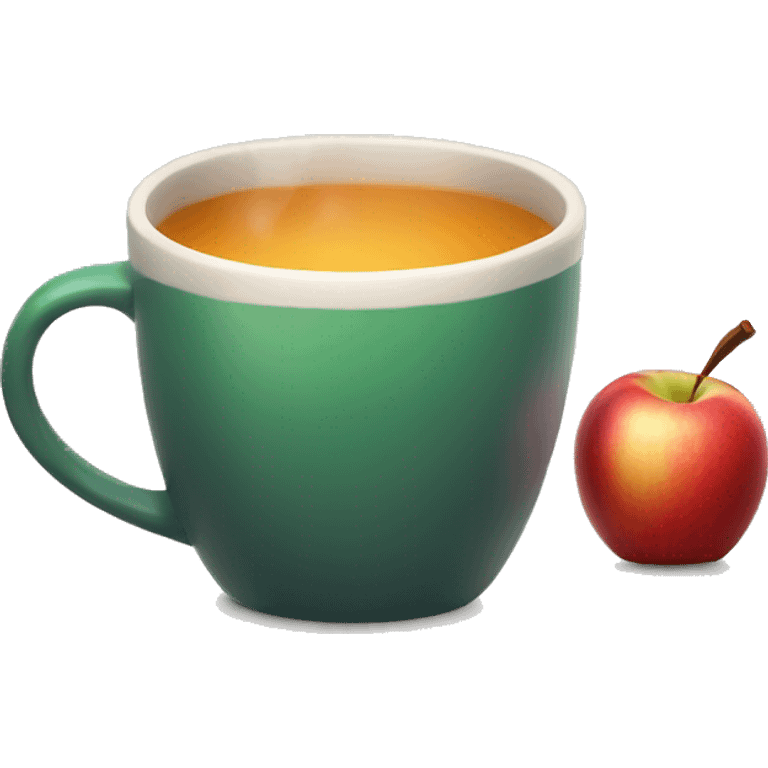 Hot apple cider in a mug  emoji