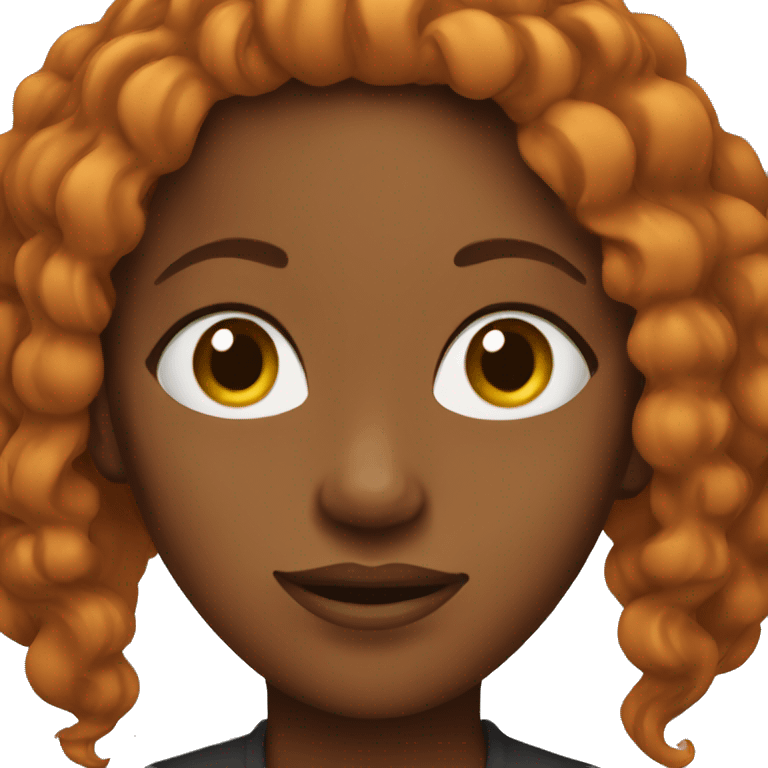 ginger black woman emoji