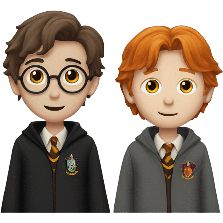 Harry Potter and Ron weasley emoji