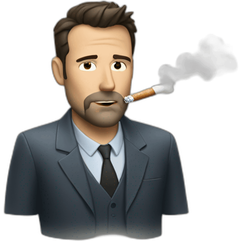 Ben Affleck smoking emoji