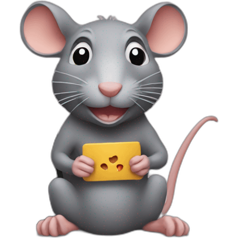 rat playing pc emoji