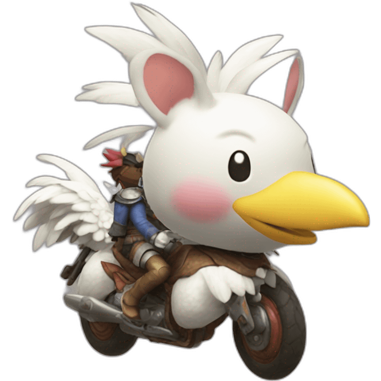 Moogle riding chocobo ff9 emoji