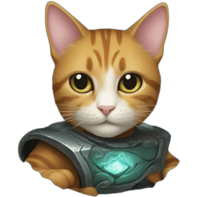 magic the gathering card with a cat emoji