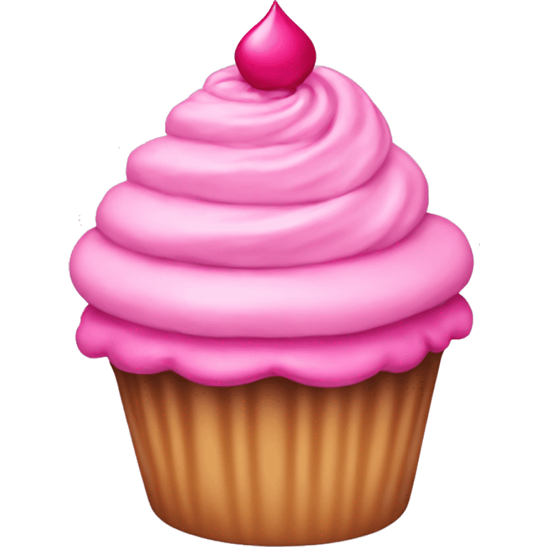 Pink extravagant cupcake emoji