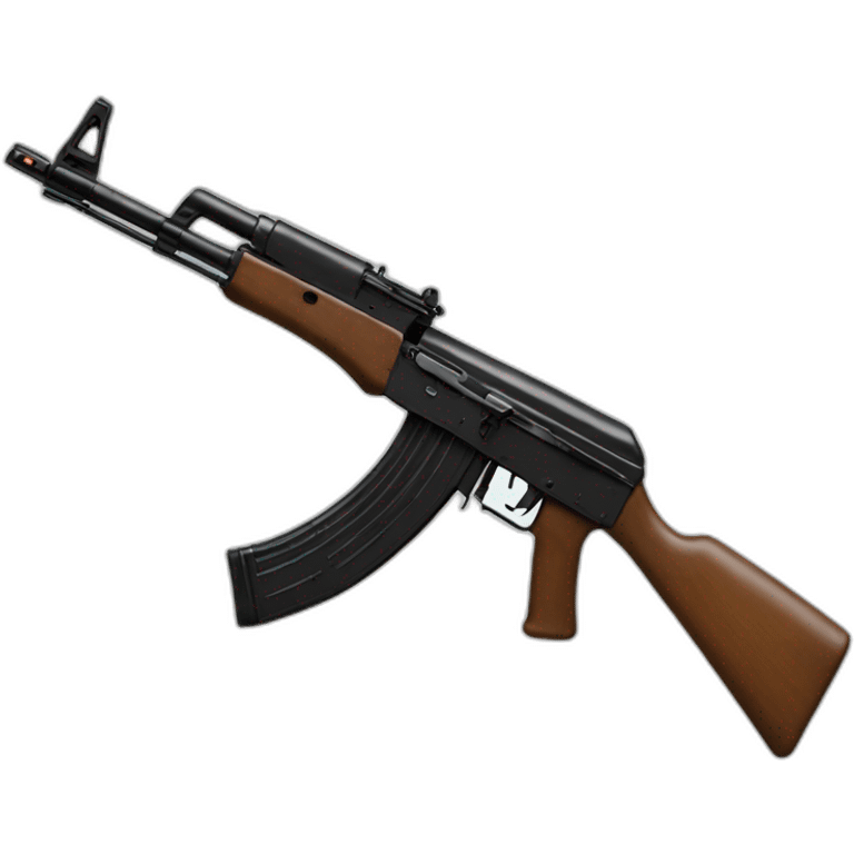 Black ak47 emoji