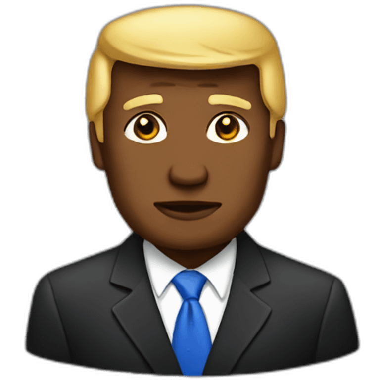 black-trump emoji