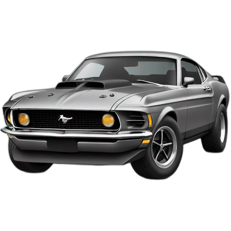 Ford mustang mach 1 2021 in grey emoji