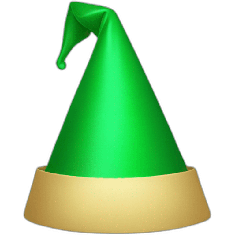 GREEN PARTY HAT  emoji