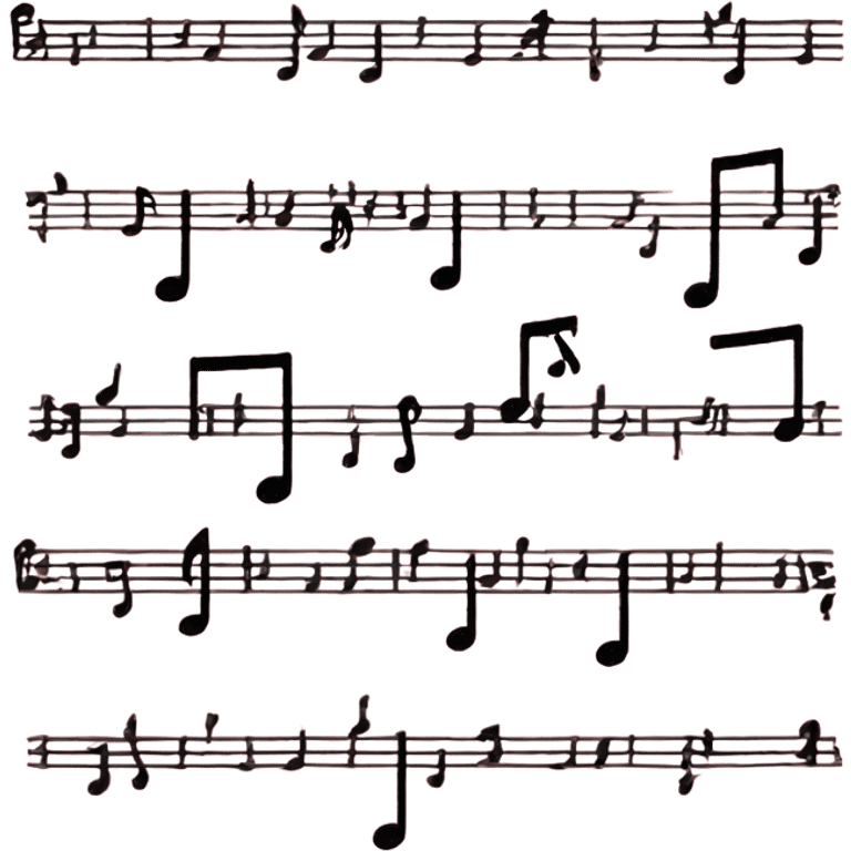 2 pale pink music notes emoji